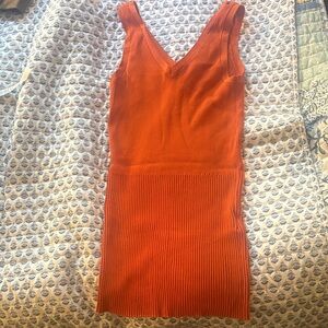 Toteme Orange Sleeveless Top